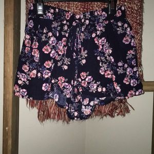 Drawstring Romper Shorts